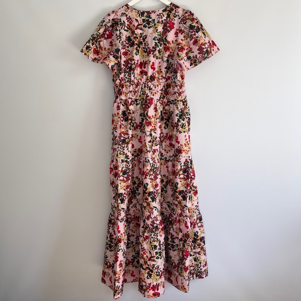 Anthropologie Floral Maxi Dress in Pink, Red, Yellow - Picture 7 of 11